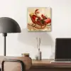 Kerst - Slee - Kerstman aluminium wit klein -sfeer5