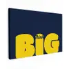Think big - Blauw - Geel canvas 2cm klein -z3d