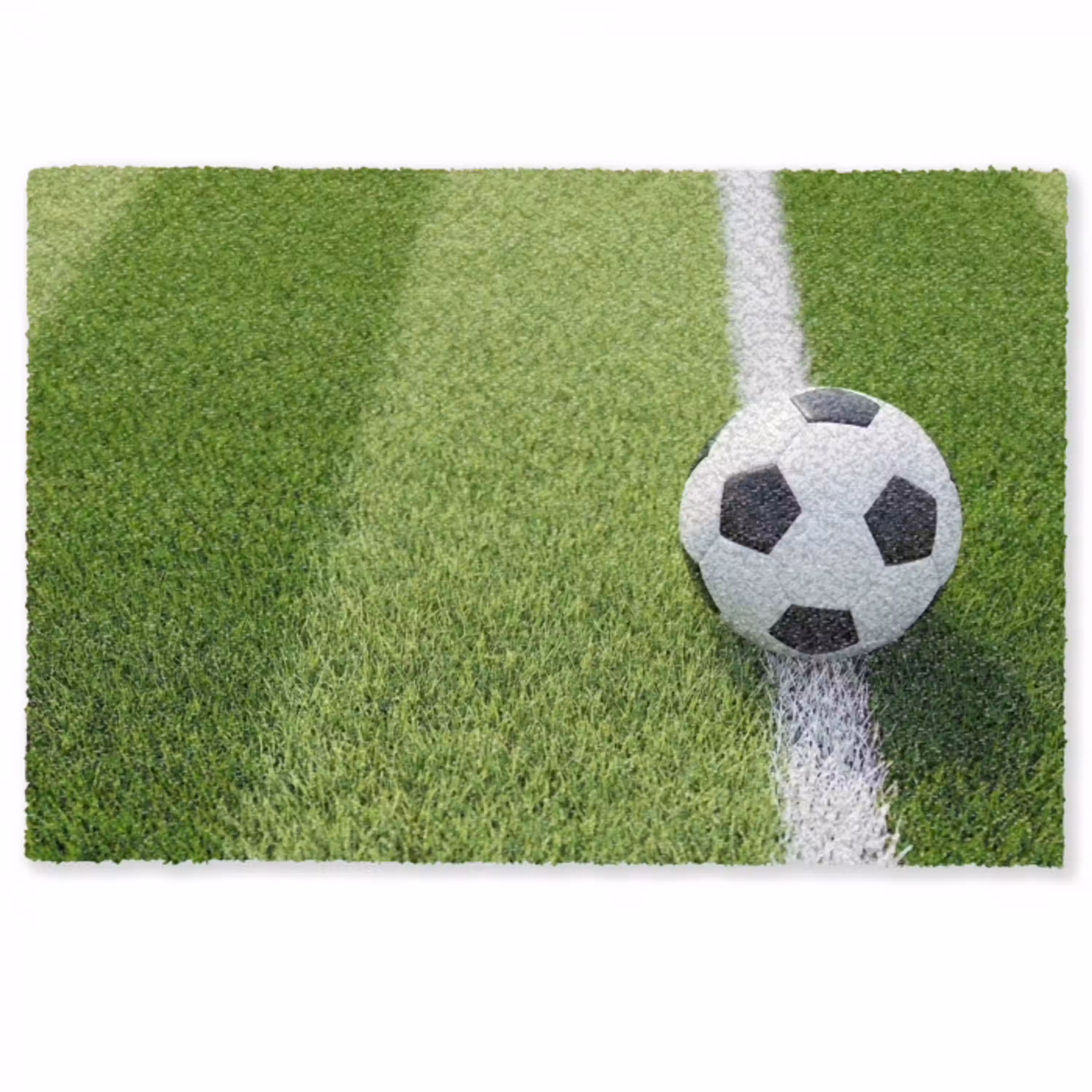 Voetbal - Grasveld - Sport - Groen Deurmat klein -zkaufland3d