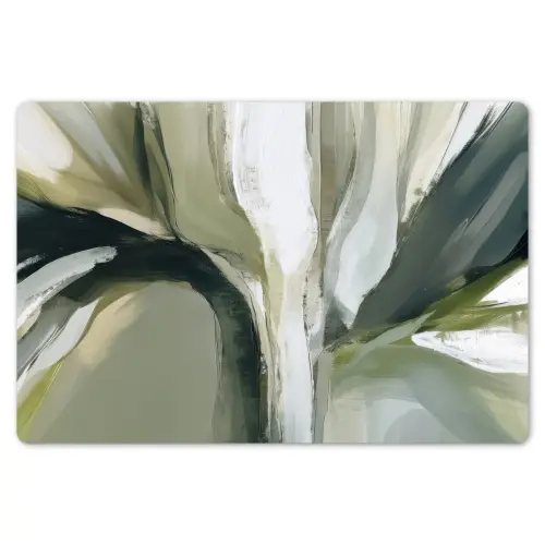 Natuur - Abstract - Groen - Penseelstreken Placemat vinyl groot -zzsfeer1_Kitchenyeah-website