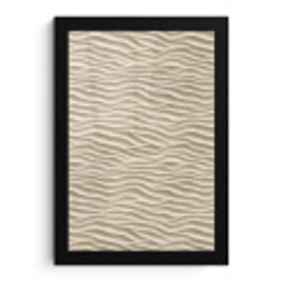 Zand - Golven - Beige fotolijst zwart zonder passe partout klein 224 -3d