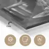 Golden Retriever - Hond - Vrolijk -  Bord spaghetti - Zwart - wit plexiglas 5mm klein -sfeer2