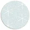 Geometrie - Lijn - Groen - Patroon Wandcirkel plexiglas klein 852 -3d