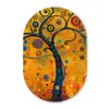 Abstract - Boom - Levensboom - Modern Wandcirkel Ovaal Forex klein -3d