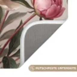 Pioenrozen - Boeket - Roze Badmat klein -USP_AntislipDE