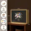 Pastel - Bloemen - Glazen - Vaas Light Box met batterij (Wandlamp) middel -USP_websiteoverzichtNL