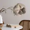 Strand - Zeester - Zand - Beige Wandcirkel behangsticker klein -sfeer3