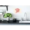 Koraal - Stipjes - Roze Muursticker klein -keuken