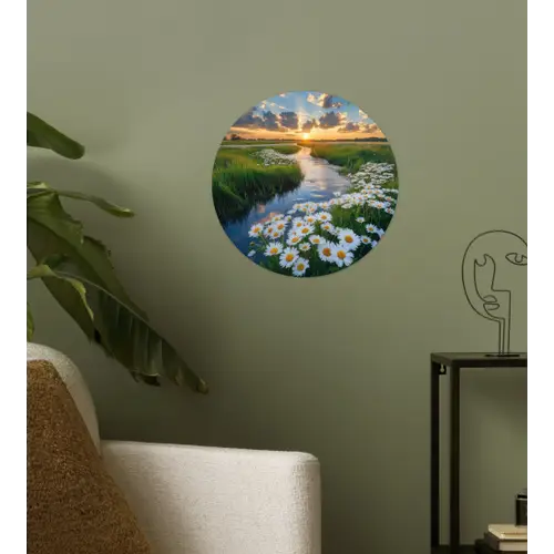 Beekje - Landschap - Margriet Wandcirkel behangsticker klein -sfeer2