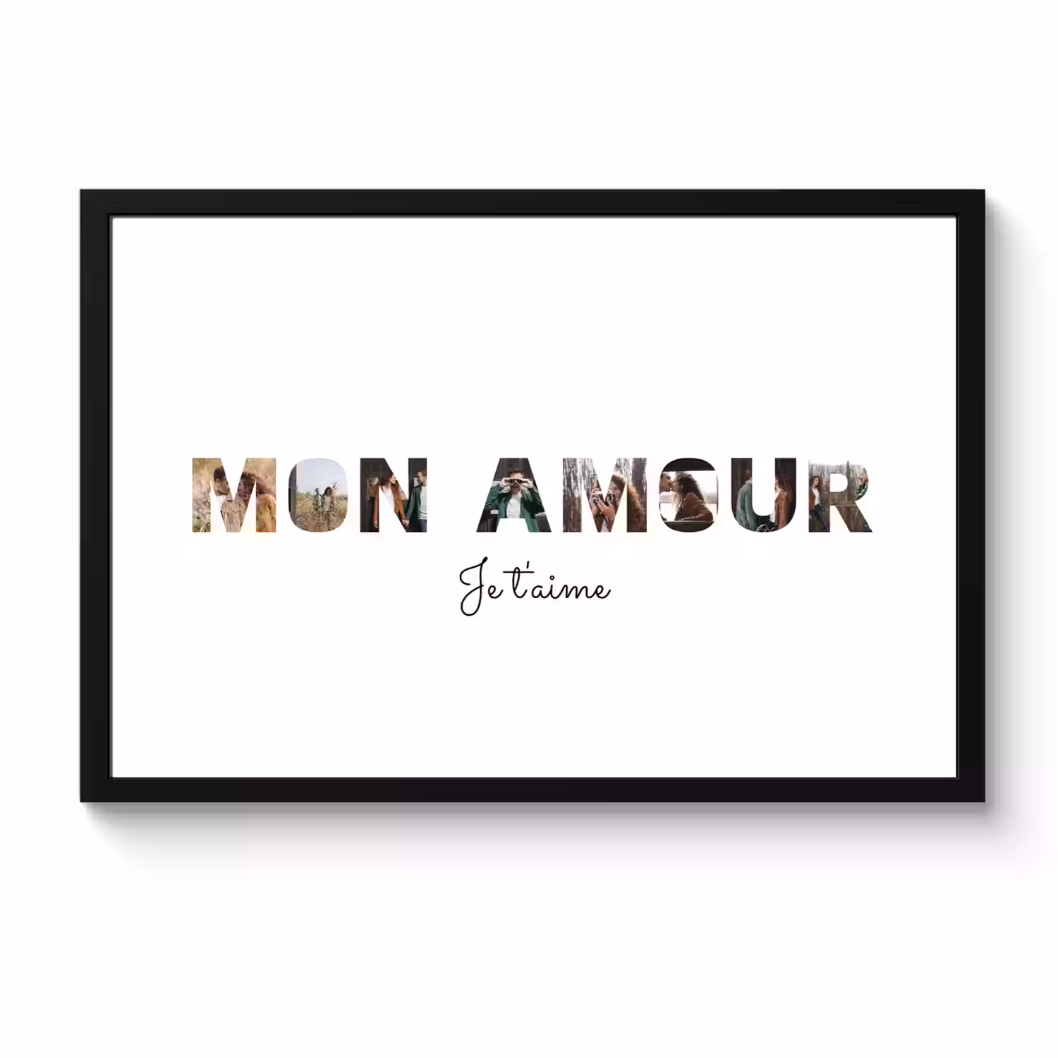 Affiche encadrée - Mon amour