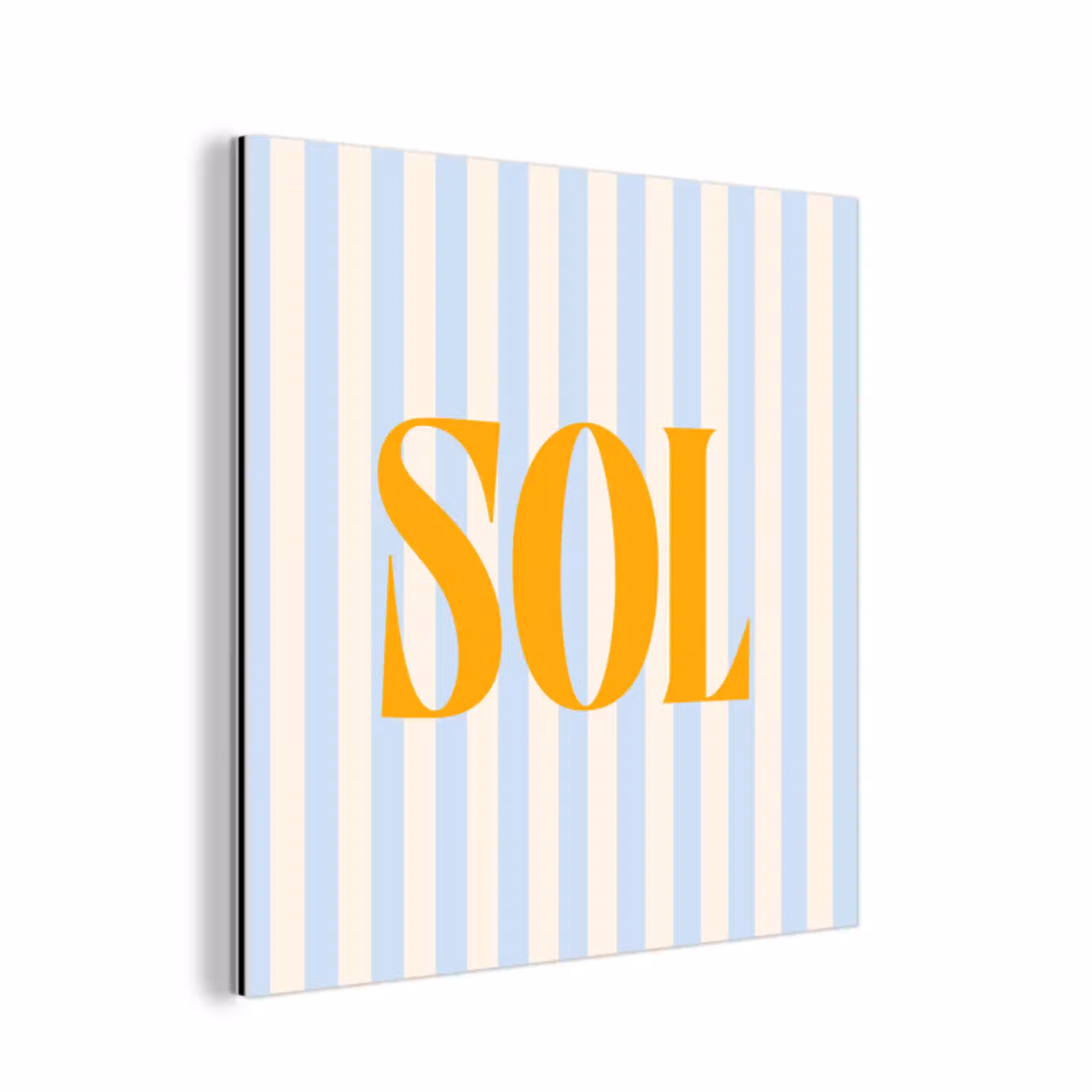 Oranje - Blauw - Strepen - Sol aluminium wit klein -3d