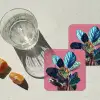Plant - Bladeren - Stippen - Abstract onderzetter kurk middel -sfeer4