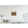 Trompet - Geel - Muzikaal textielposter latten blank klein -kinderkamer