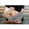 Close up - Pioenroos - Wit laptophoes neopreen klein -tas