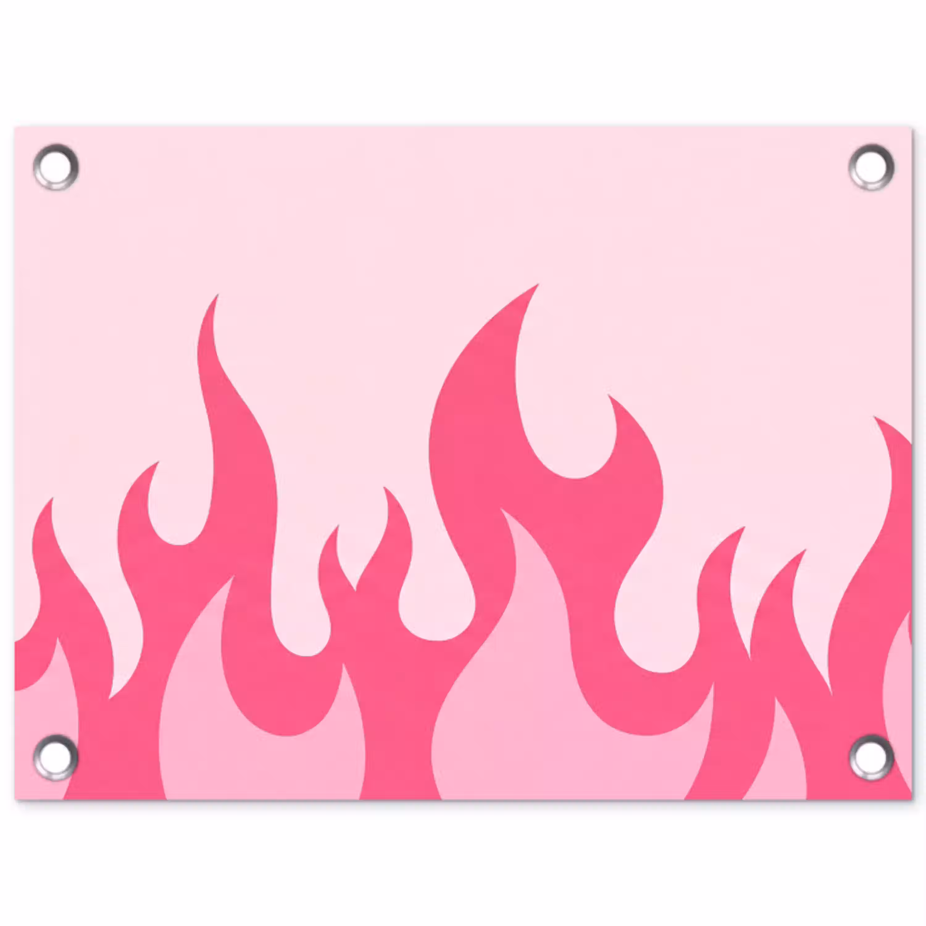 Vlammen - Patroon - Abstract - Modern - Roze tuinposter los doek klein -3d