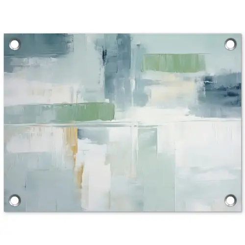 Verf - Moderne kunst - Abstract - Grijs tuinposter los doek klein -3d
