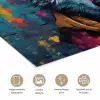 Graffiti - Wolf - Street art - Blauw poster papier klein -closeup_NL