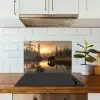Beer - water - Bos - Ochtendlicht keuken achterwand spatscherm klein -sfeer2