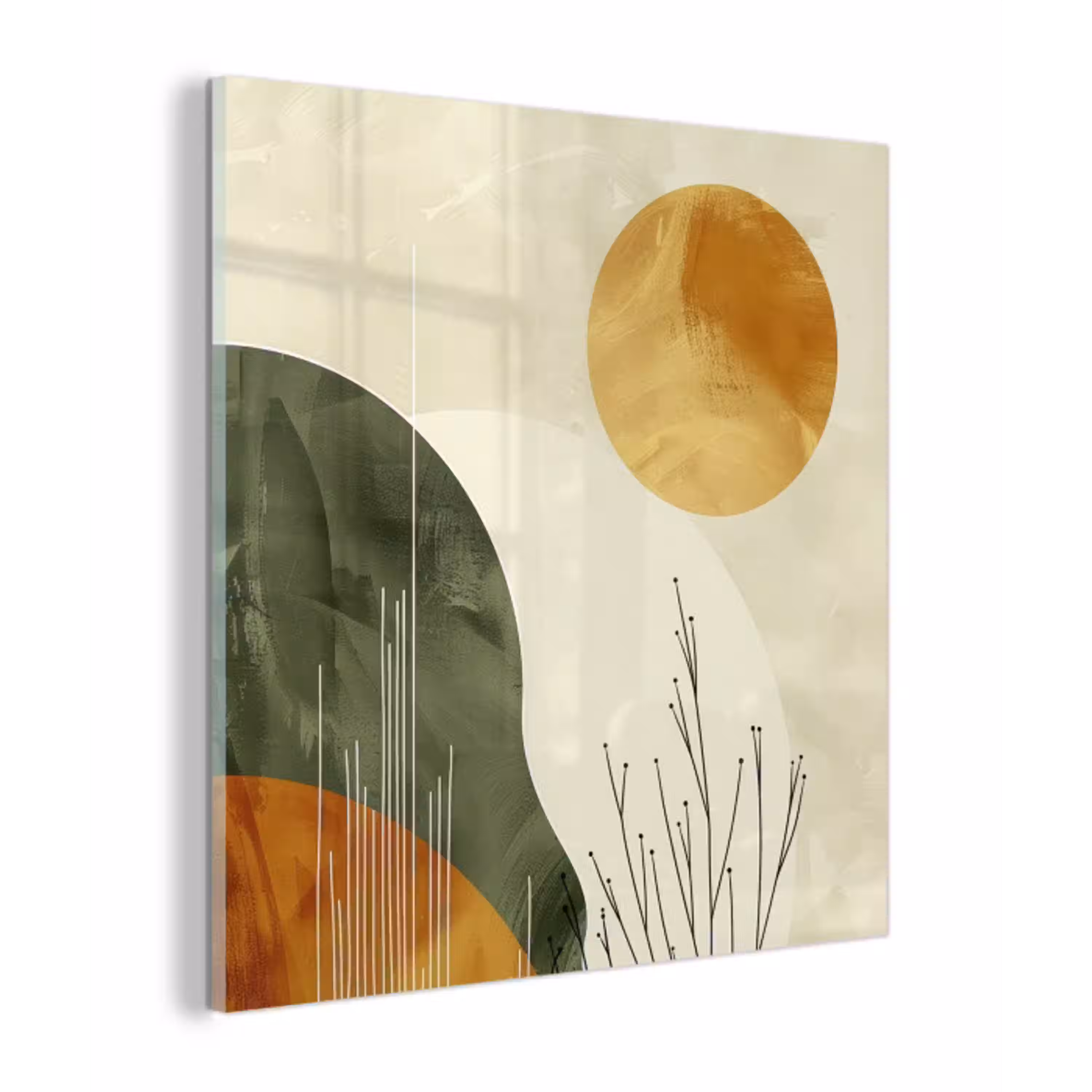 Abstract - Landschap - Zon - Kunst plexiglas 5mm klein -z3d