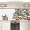 Kraanvogel - Sakura - Zon - Patronen keuken achterwand 2 middel 871 -voor-na2_NL