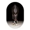 Paard - Modern - Portret Wandcirkel Ovaal Forex klein -3d