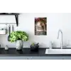 Doorkijk - Rozen - Vintage - Poort Muursticker klein -keuken