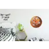 Glazen - Bloem - Zonlicht Wandcirkel aluminium klein -kinderkamer
