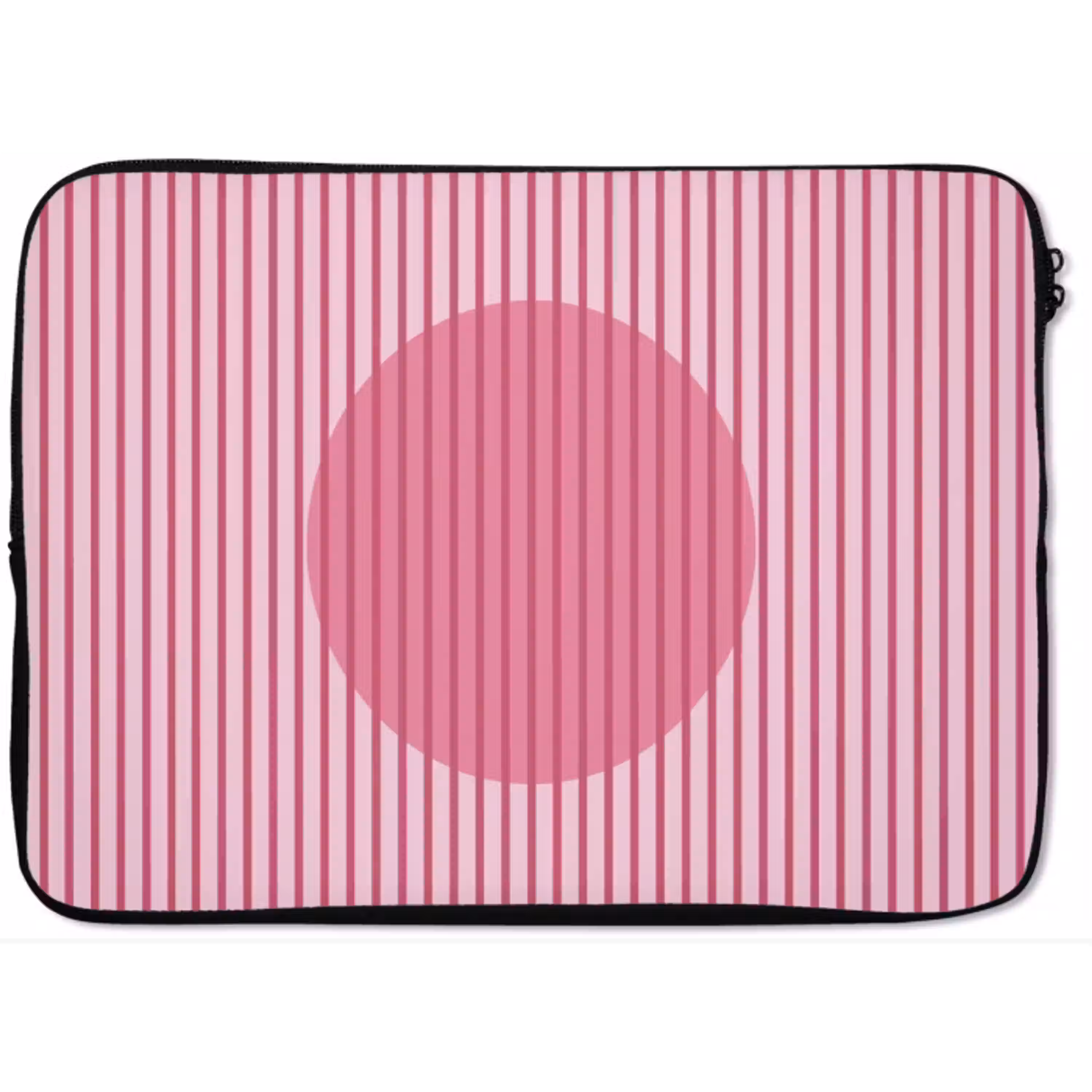 Abstract - Strepen - Ovaal - Roze - Modern laptophoes neopreen klein -zkaufland3dotto