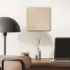 Parallelle lijnen - Lichte textuur - Beige aluminium wit klein -sfeer5