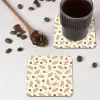 Patroon - Kerst - Symbolen - Beige onderzetter kurk middel 366 -sfeer2
