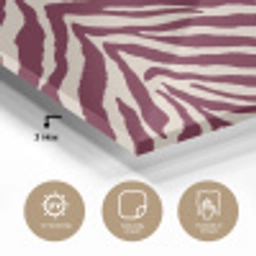 Zebra - Motief - Bordeaux - Rood plexiglas 5mm klein 11 -sfeer2