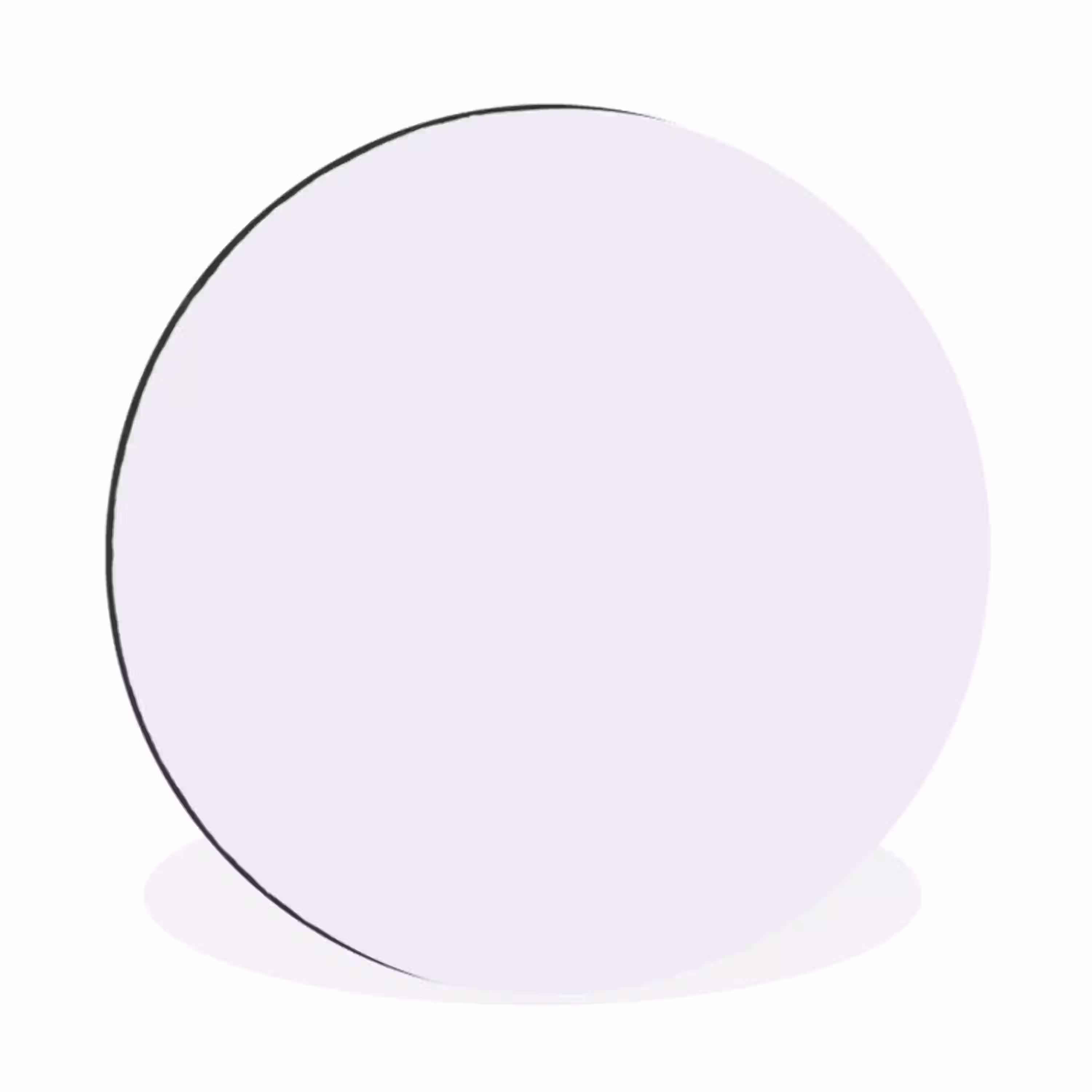 Lilac - Luxe - Paars Wandcirkel aluminium klein 190 -3d