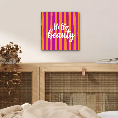 Modern - Hello - Oranje aluminium wit klein -sfeer3