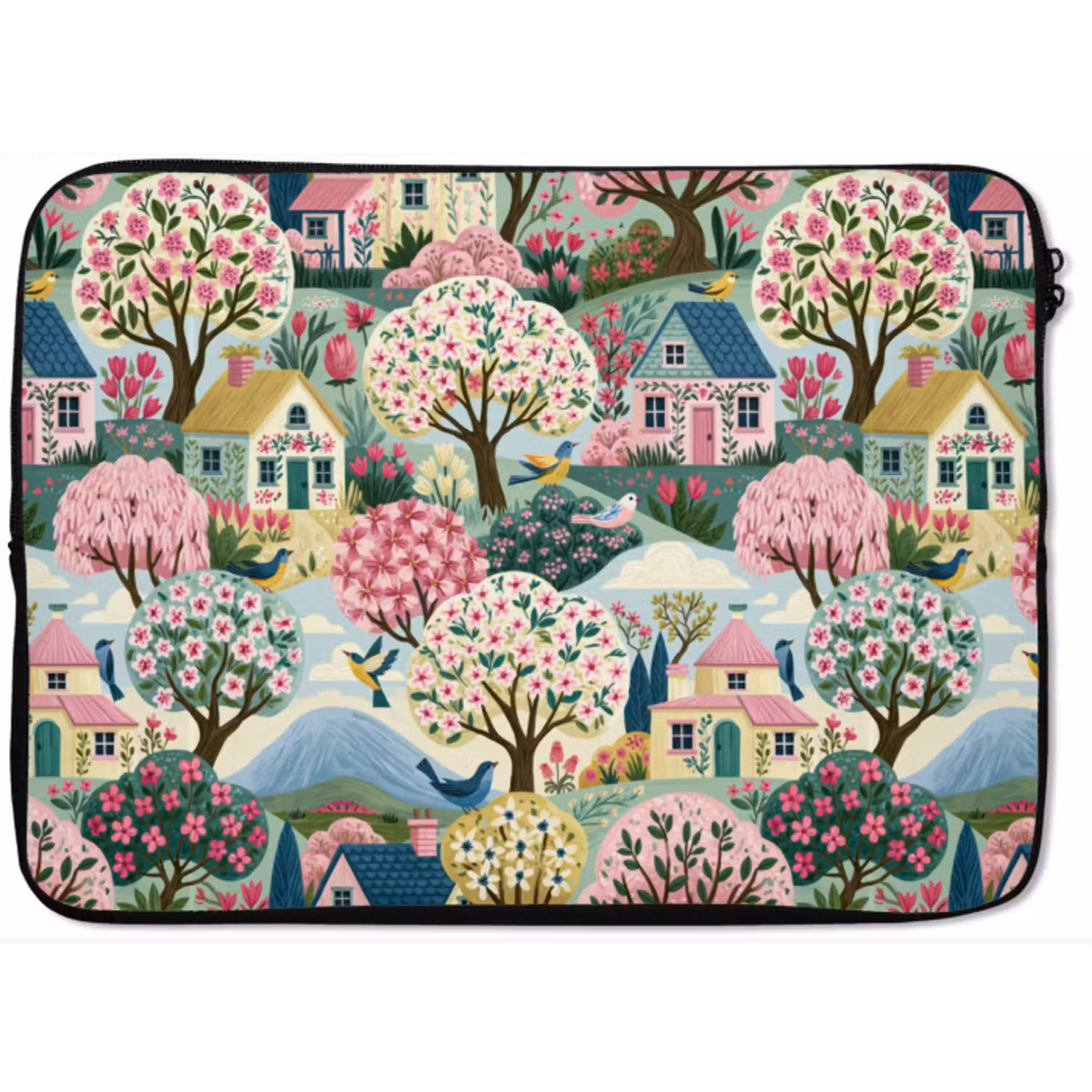 Nostalgisch - Idyllisch - Kleurrijk laptophoes neopreen klein 279 -zkaufland3dotto