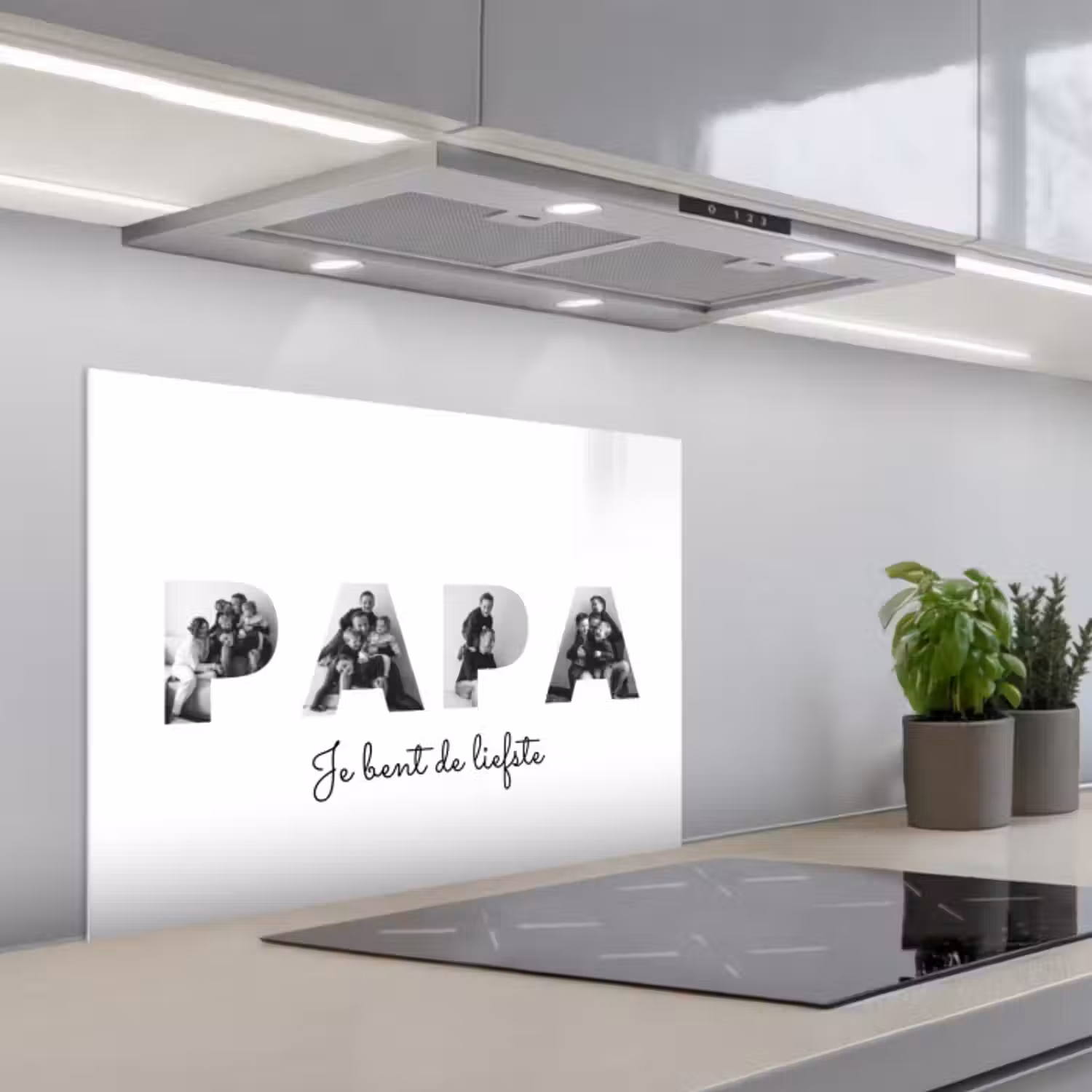 Gepersonaliseerd spatscherm - Papa - Lettercollage