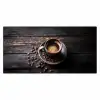 Kop - Koffie - Hout - Bonen Muismat XXL klein -3d_leeg