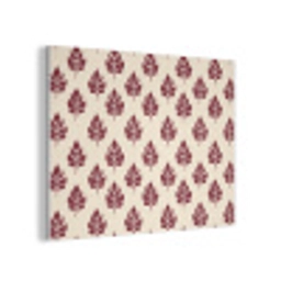 Botanisch - Patroon - Bordeaux PET vilt klein 837 -3d