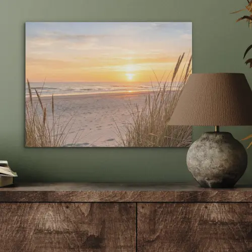 Zonsondergang - Duinen - Zee PET vilt klein -sfeer2