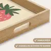 Aardbei - Minimalistisch - Rood - Fruit Dienblad Rechthoek middel -USP_HandgreepNL