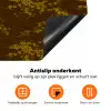 Bruin - Bloemen - Goud Inductie beschermer vinyl 3mm klein 276 -zzzzzzz-td-onderkant