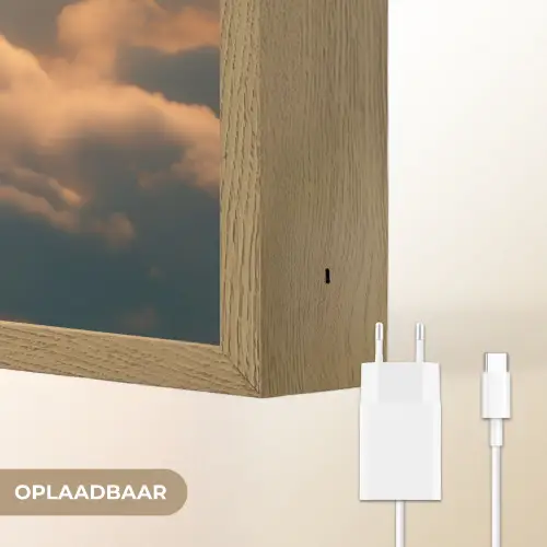 Adelaar - Wolken - Zon Light Box met batterij (Wandlamp) middel -USP_websiteoplaadbaarNL