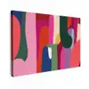 Kleurvakken - Recht - Rond - Abstract canvas 2cm klein -z3d