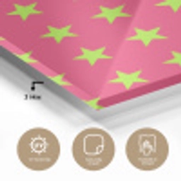 Sterren - Patroon - Roze plexiglas 5mm klein 11 -sfeer2