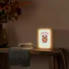 Koffie - Klok - Groen Light Box met kabel (Tafellamp) klein -sfeer4