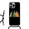 Kerstbomen - Kleurrijk - Lichtjes - Ster Hoesje iPhone 16 Pro Max met koord klein -3d