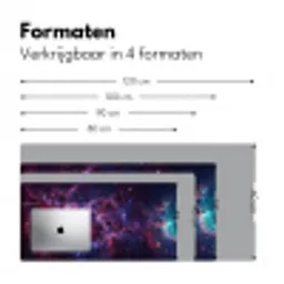 Space - Stars - Abstract - Colorful Muismat XXL klein -sfeer5