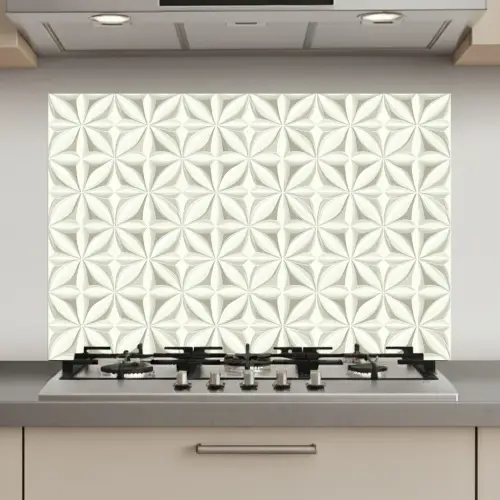 Abstract - Structuur - Grijs - Wit keuken achterwand spatscherm klein 900 -3d_website