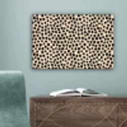 Stippen - Patroon - Zwart canvas 2cm klein 34 -sfeer4