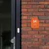 Oranje - Modern Naambord Huisje klein -sfeer2