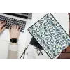 Flora - Modern - Blauw laptophoes neopreen klein 279 -bureau